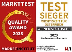 Markettest Quality Award Siegel Wichtigkeit für den Österreichischen Markt.